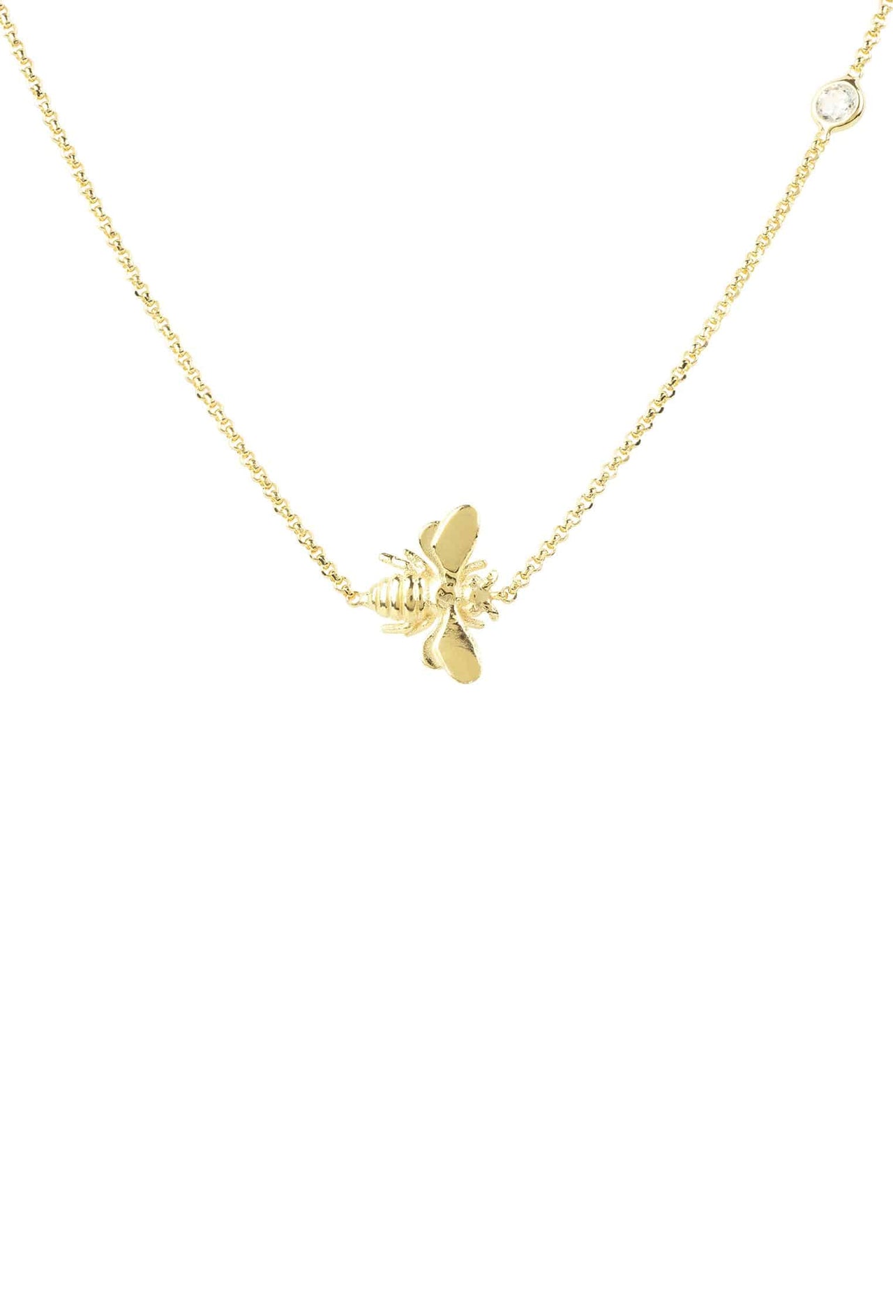 LATELITA - Queen Bee Necklace Gold -