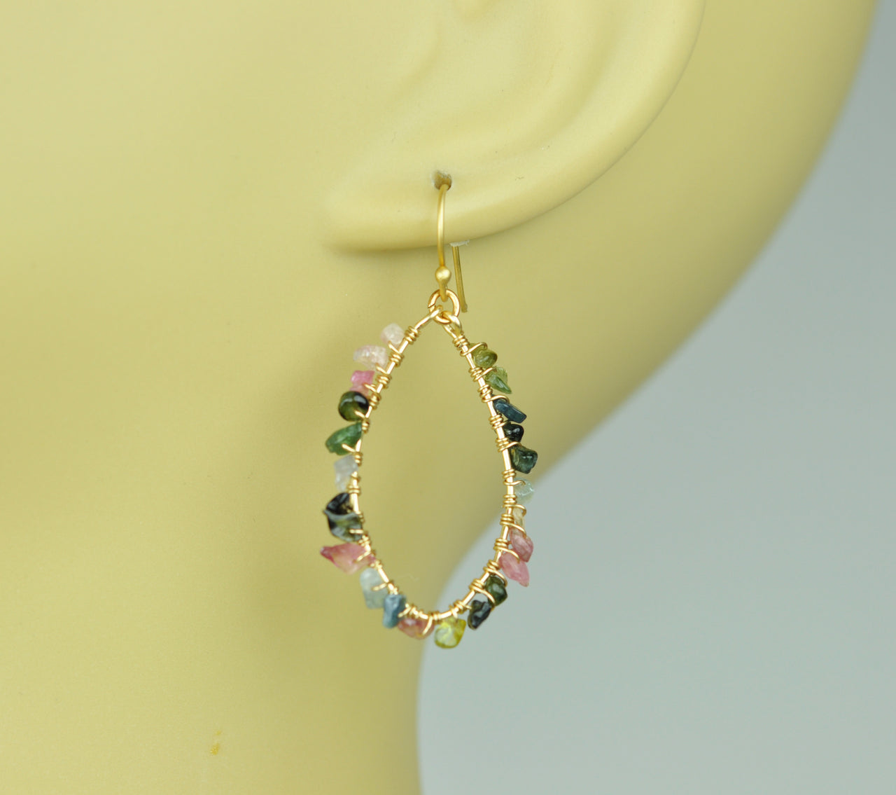 Gena Myint - Mixed Tourmaline Earrings -