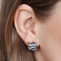 Thumbnail for Cushion Cut Earrings - Leopard or Zebra -