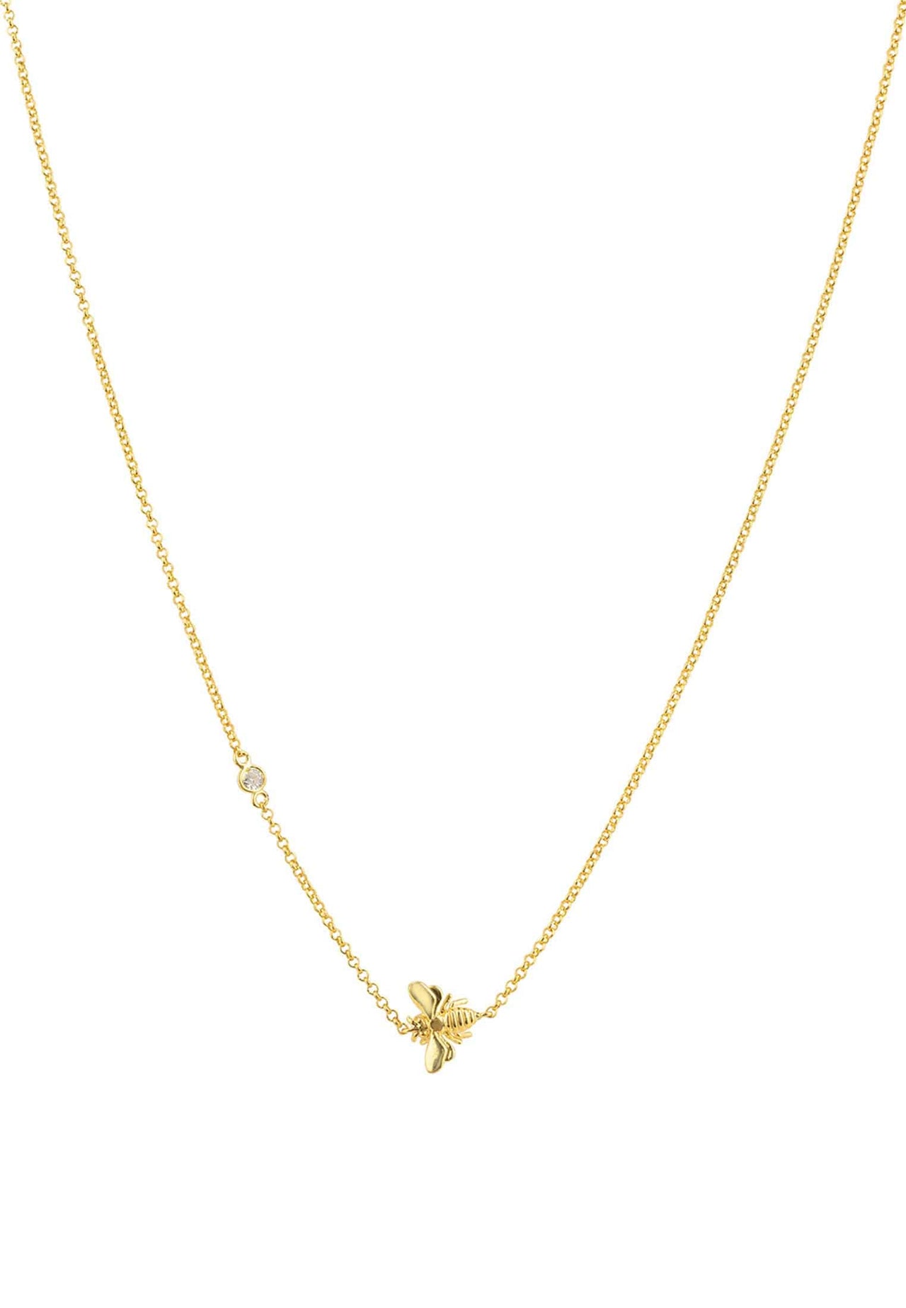 LATELITA - Queen Bee Necklace Gold -