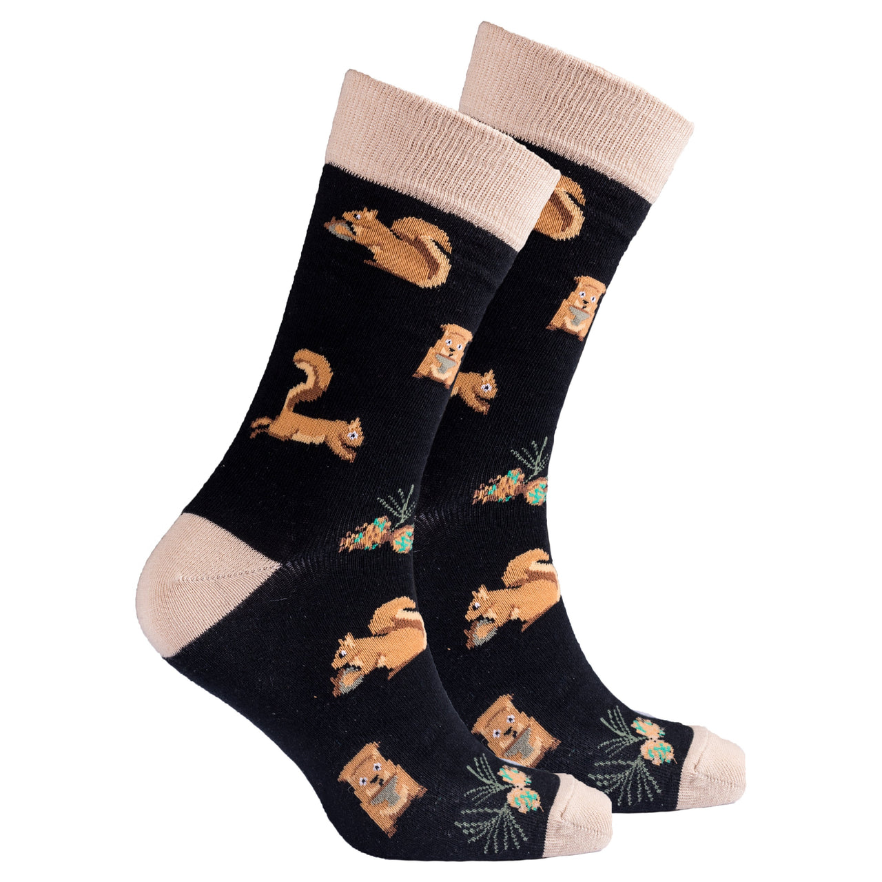 Men's Squirrel Socks - 1 COLOR -