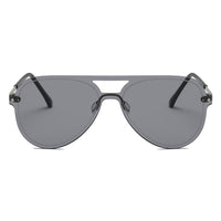 Thumbnail for Belfast |  Flat Single Lens Aviator Fashion Sunglasses - 4 COLORS -