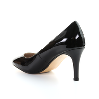 Thumbnail for Patent Leather 8cm Pin Heel Round Toe Pumps-Black