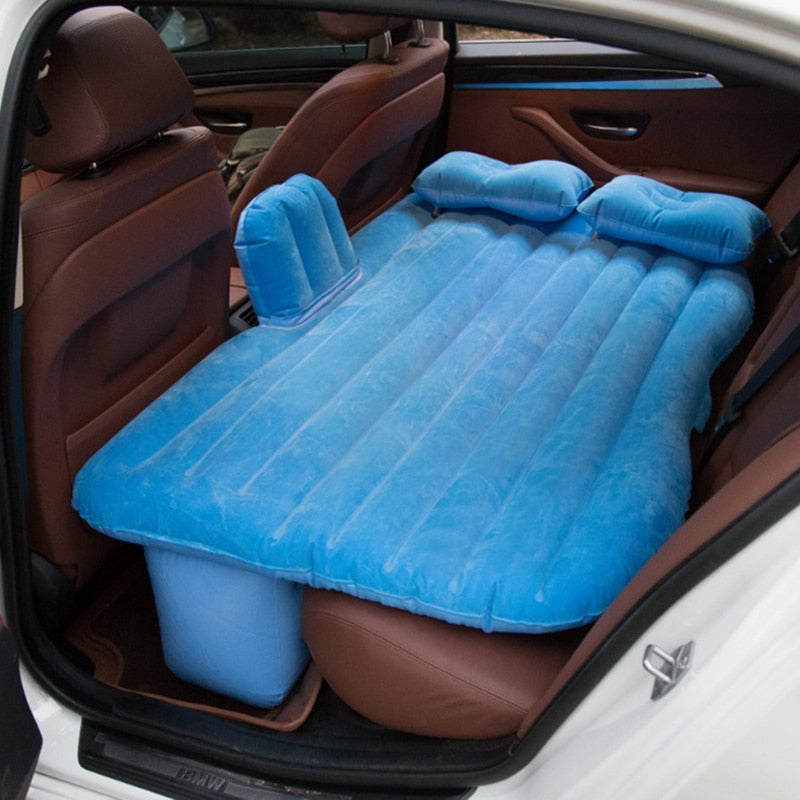 Inflatable Car Bed - Camping Travel bed for back seat - [10 DAY DELIVERY] - 4 COLORS -