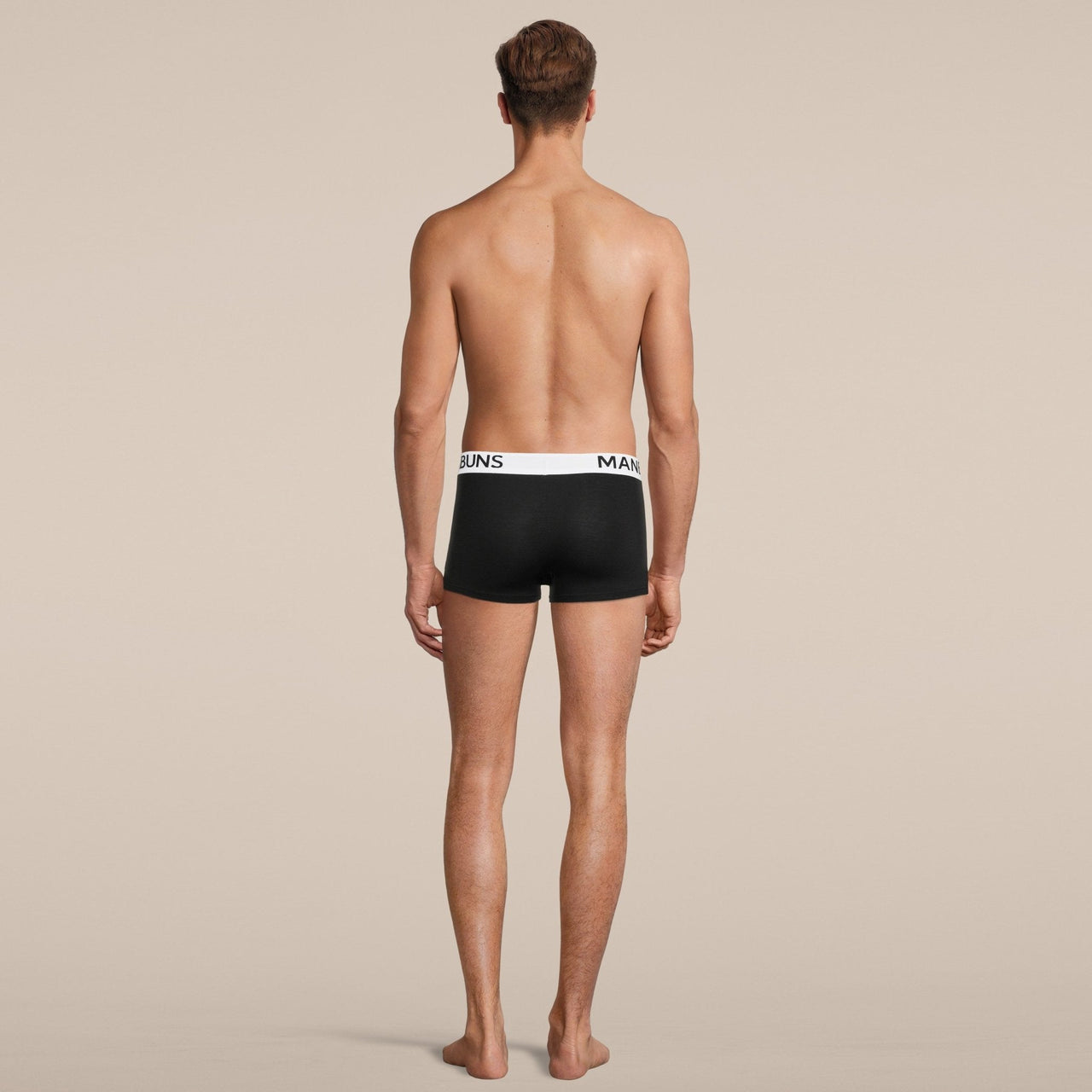 Men's Classic Black Boxer Trunk Underwear -