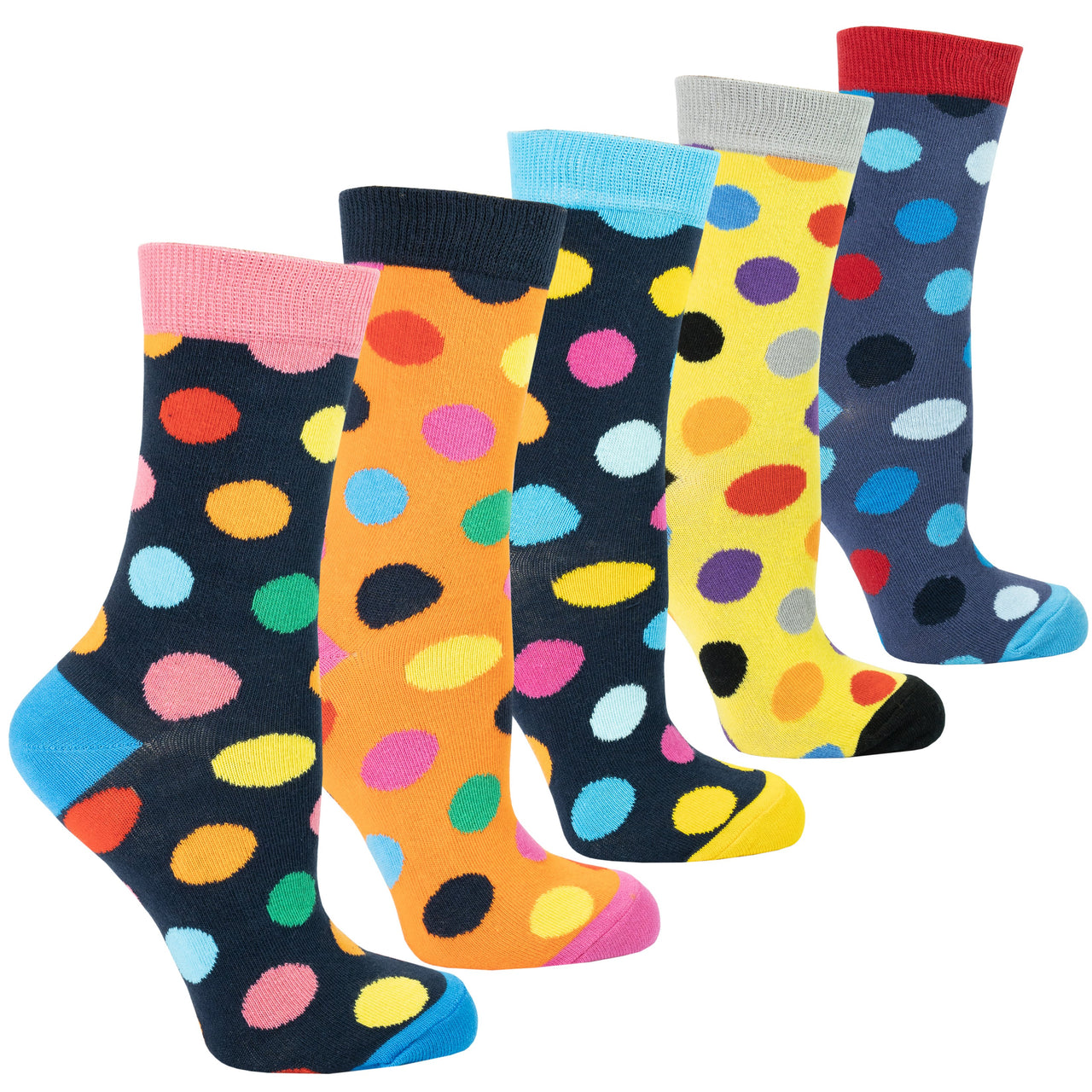 Women's Modern Dots Socks Set - 5 PACK -