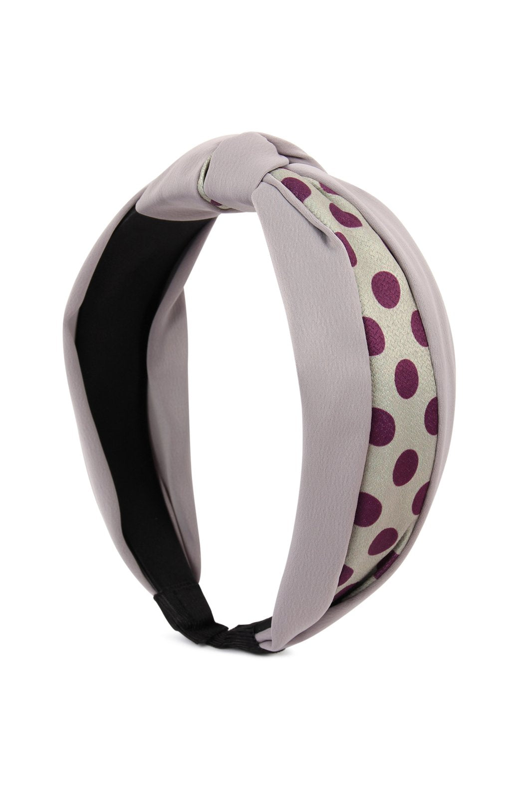 Riah Fashion - Half Tone Polka Dots Tied Hair Band - 5 COLORS