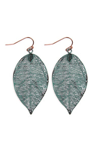 Thumbnail for Leaf Filigree Earrings - 5 COLORS -