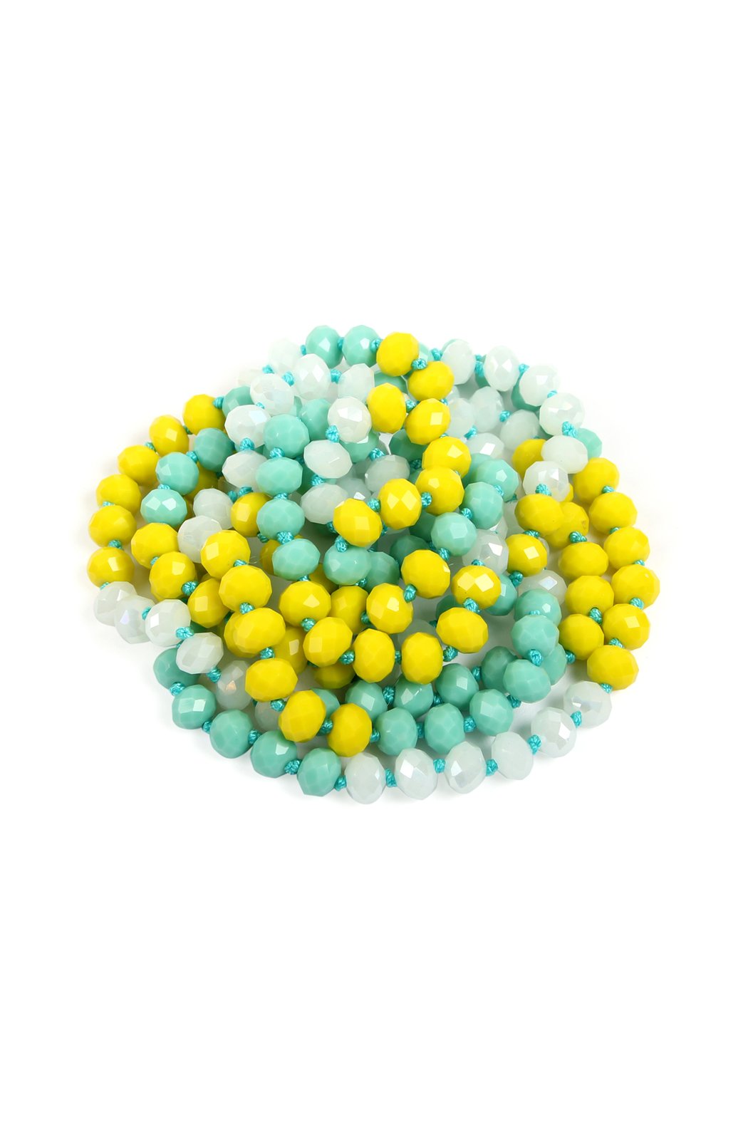 Riah Fashion - Multi Tone Glass Beads Necklace - 14 COLORS -