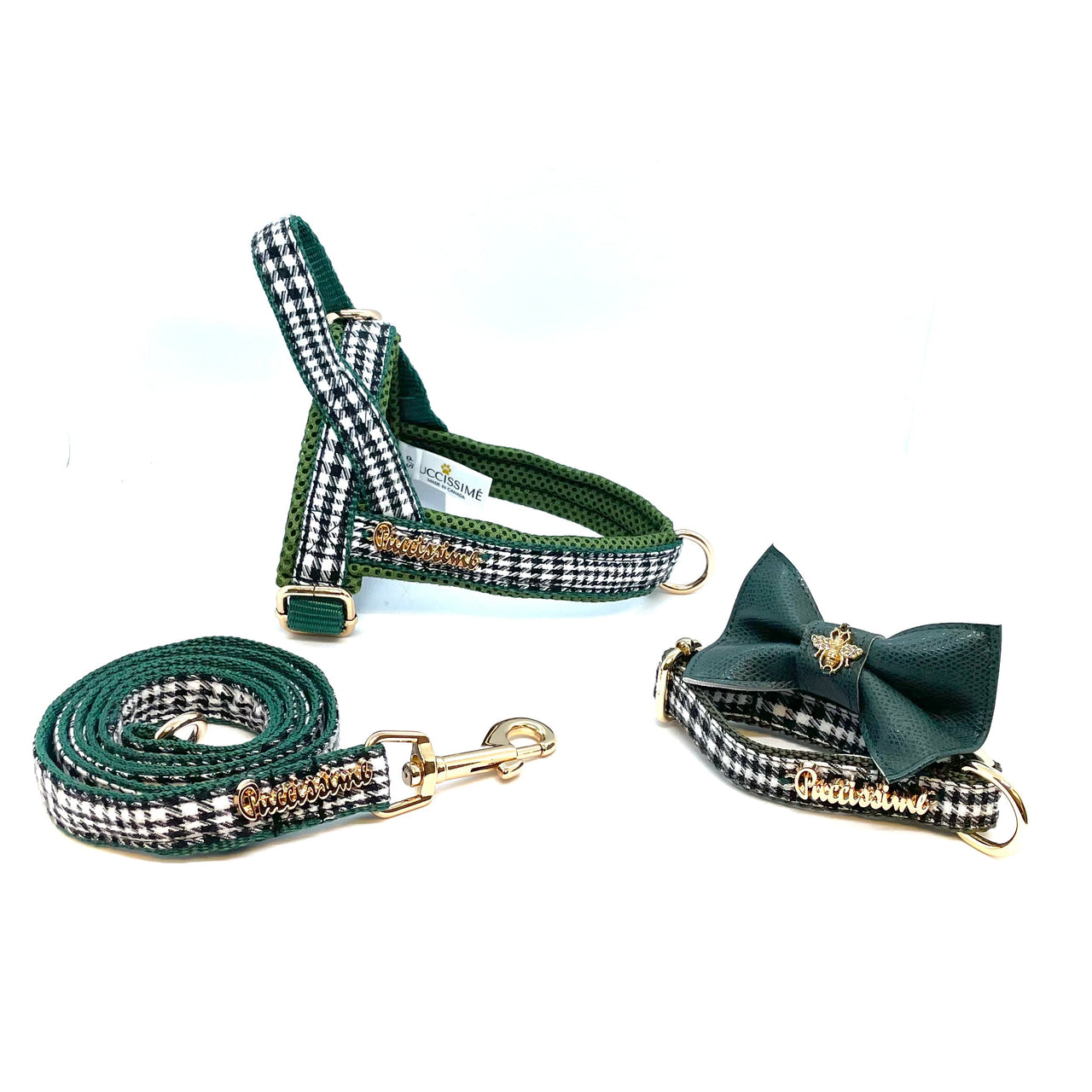 Puccissime - Fern Collar and Leash Set - 3 PCS. - 3 SIZES -