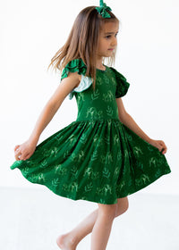 Thumbnail for Eclipse Kids - Flutter Sleeve Twirl Dress - Elephants - SIZES 2T THRU 11/12 -