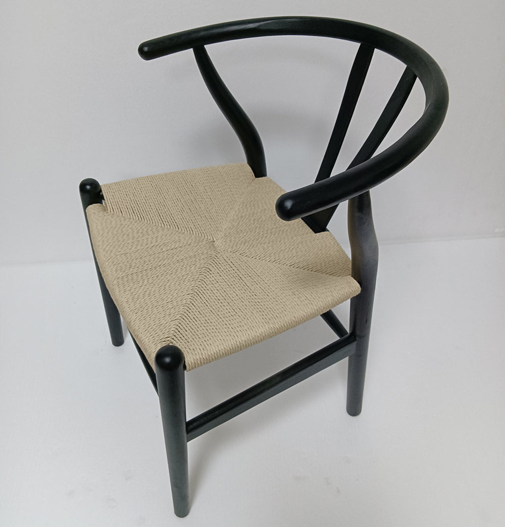 GFURN - Dagmar Chair - Black & Natural Cord -