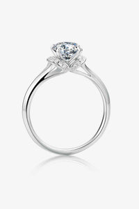 Thumbnail for 1 Carat Moissanite 925 Sterling Silver Split Shank Ring