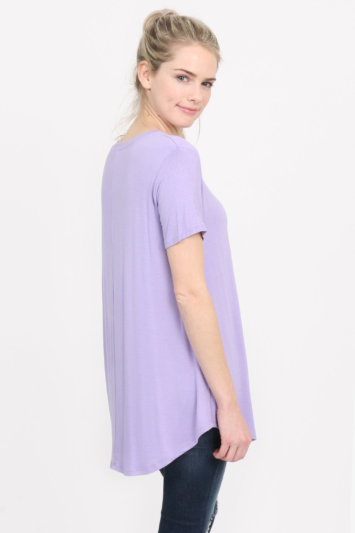 Riah Fashion - Premium Rayon Short Sleeve Top - 12 COLORS -