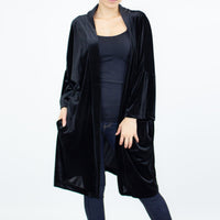 Thumbnail for Stylespect - Velvet Kimono Cardigan - Black - 1 COLOR -