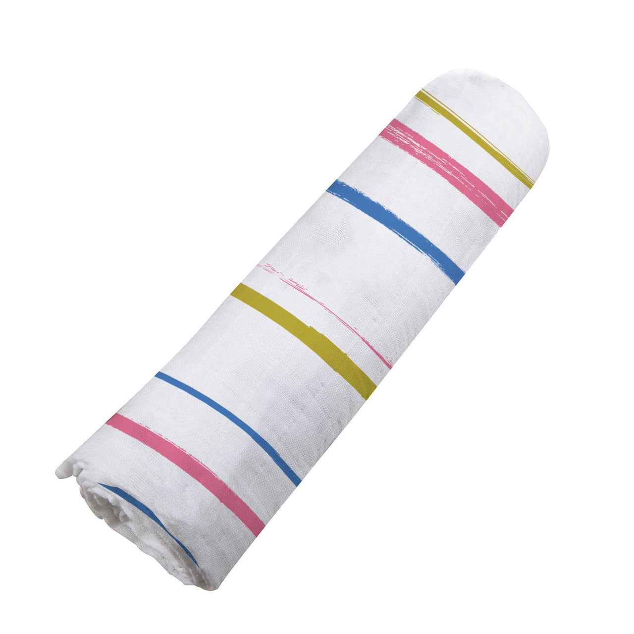 Newcastle - Watercolor Stripe Cotton Muslin Swaddle -