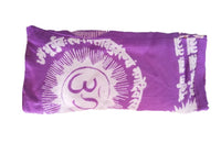 Thumbnail for OMSutra - Silk Eye Pillow - Flax seed filled - OM Design - 4 COLORS -