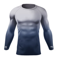 Thumbnail for FYC - Men's Faded Performance Rash Guard UPF 40+ - 1 COLOR -