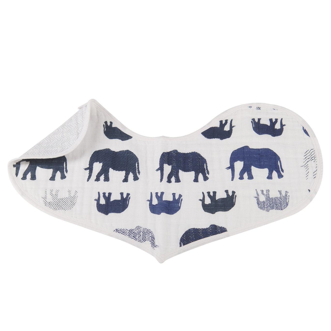 Newcastle - In the Wild Elephant Cotton Burp Cloth Bib 2PK -