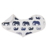 Thumbnail for Newcastle - In the Wild Elephant Cotton Burp Cloth Bib 2PK -