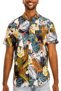 Thumbnail for WEIV - Digital Print Hawaiian Short Sleeve Shirt -