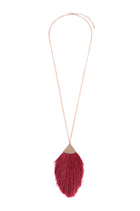 Thumbnail for Riah Fashion - Tassel Pendant Dainty Necklace - 34 COLORS -