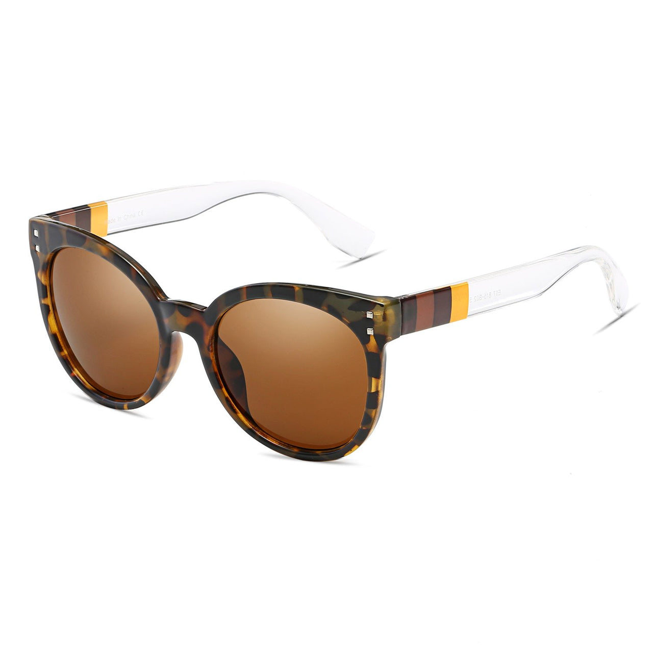 Hyannis | E07 - Jaunty Mirrored Lens Soft Cat Eye Sunglasses - 5 COLORS -