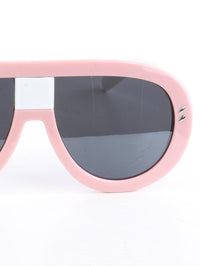 Thumbnail for Curved & Chic Aviator Pink Sunglasses - 1 COLOR