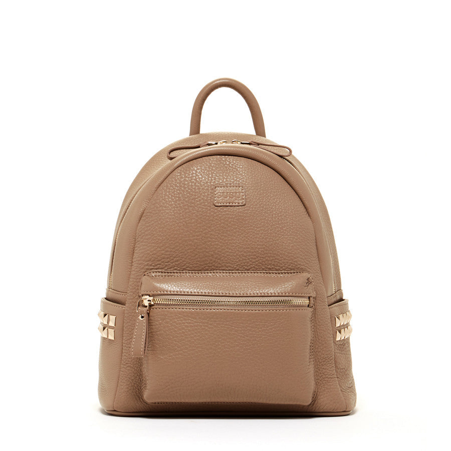 Diana Cement Leather Backpack Purse -