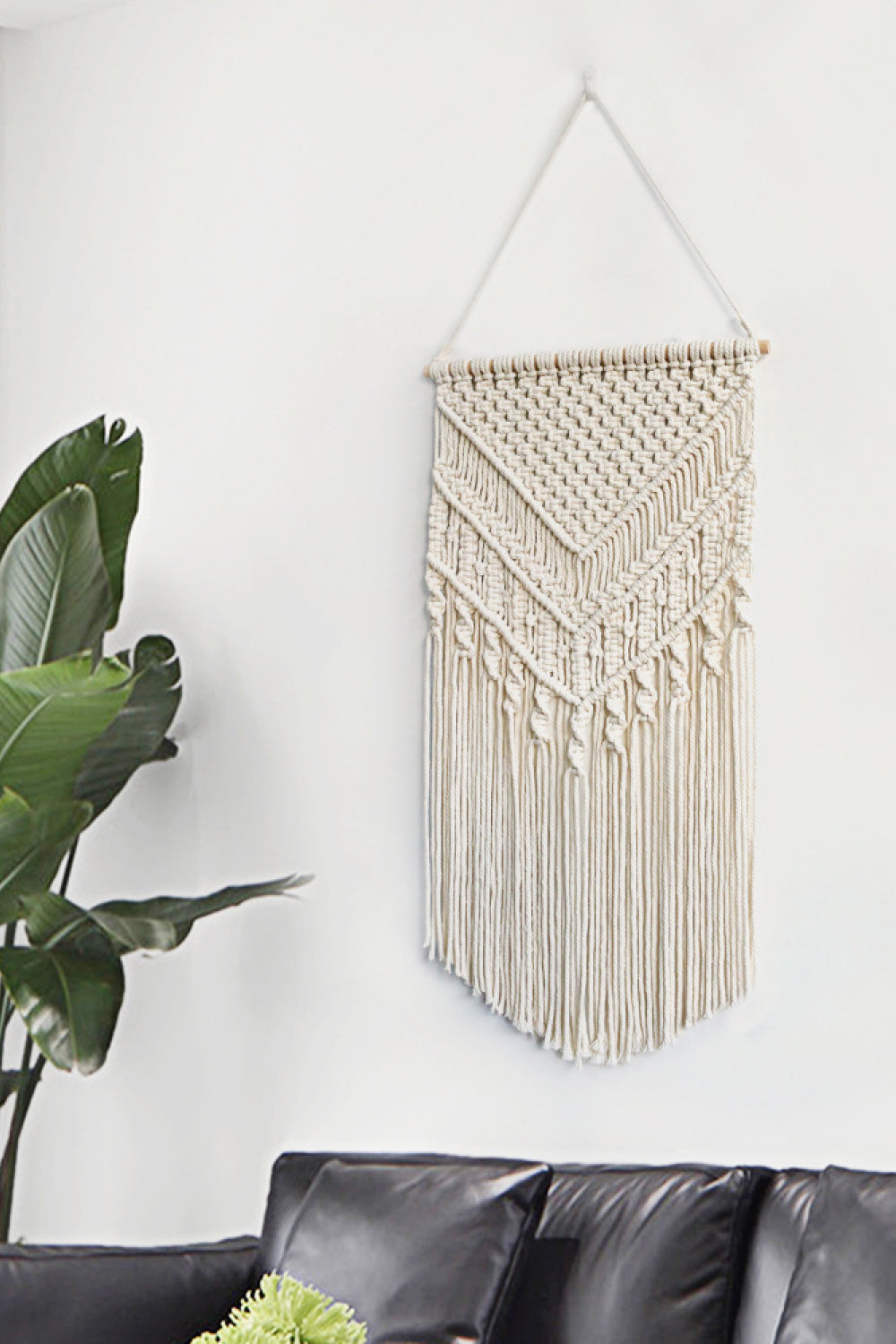 Warm Life Fringe Macrame Wall Hanging - 29.5" X 15.7" - T - 1 COLOR -