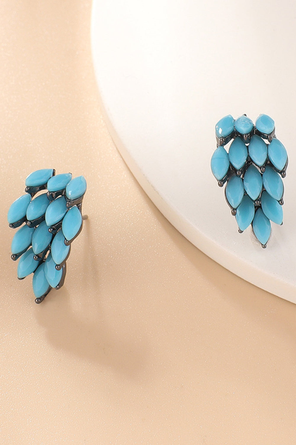 Turquoise Stud Earrings - T - 8 STYLES -