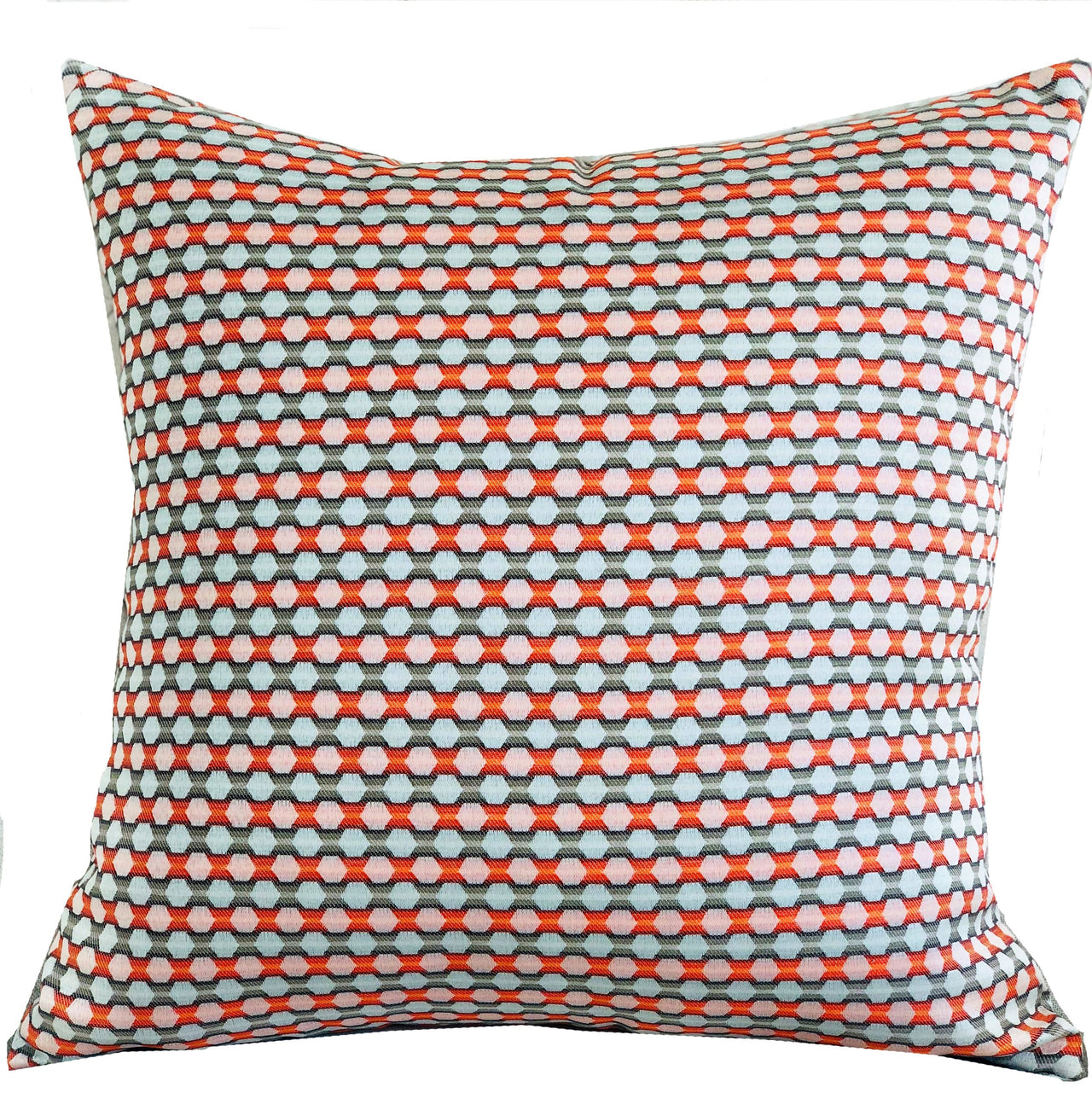 Sunny Cave Orange and Beige Luxury Throw Pillow - 10 SIZES -