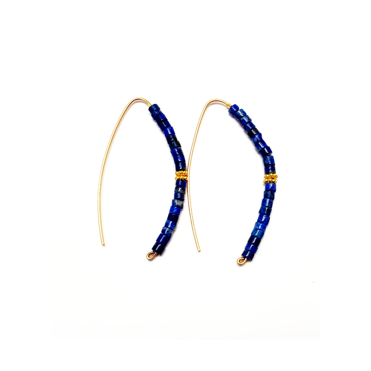 MINU - Slider Lapis Hoops - 2 SIZES -