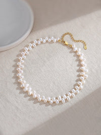 Thumbnail for Dainty Pearl Beaded Choker Necklace