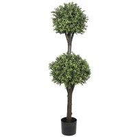 Thumbnail for Artificial Topiary Tree (2 Ball Faux Topiary Shrub) 150cm High UV Resistant -