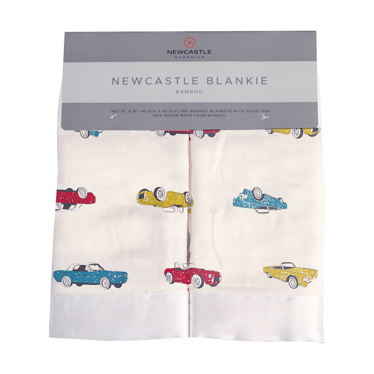 Vintage Muscle Cars Bamboo Muslin Security Baby Blankie -