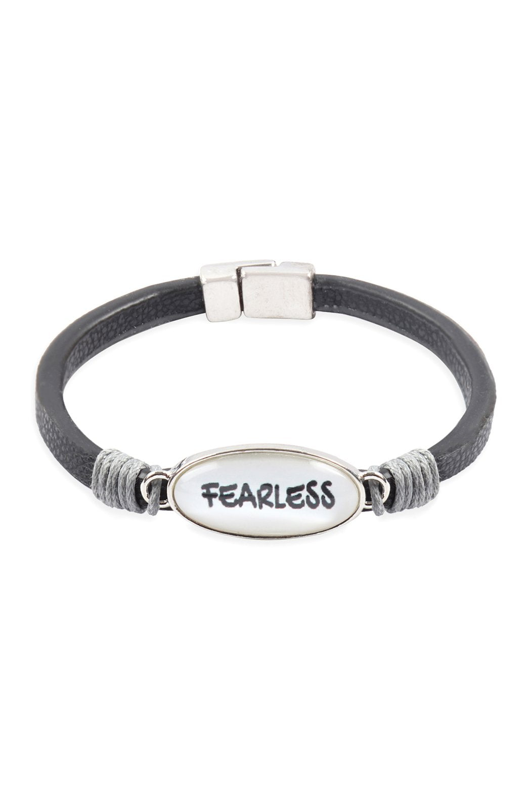 "Fearless" Animal Print Leather Magnet Bracelet - 4 COLORS - FINISHES -