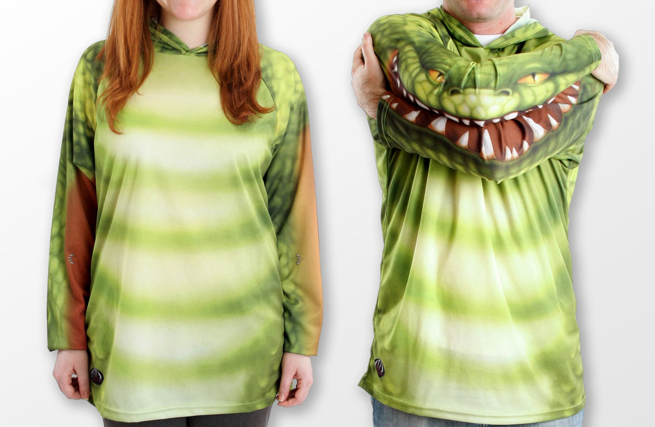 Mouthman - ALLIGATOR Hoodie Chomp Shirt - ADULT SIZES AVAILABLE! - 13 SIZES -