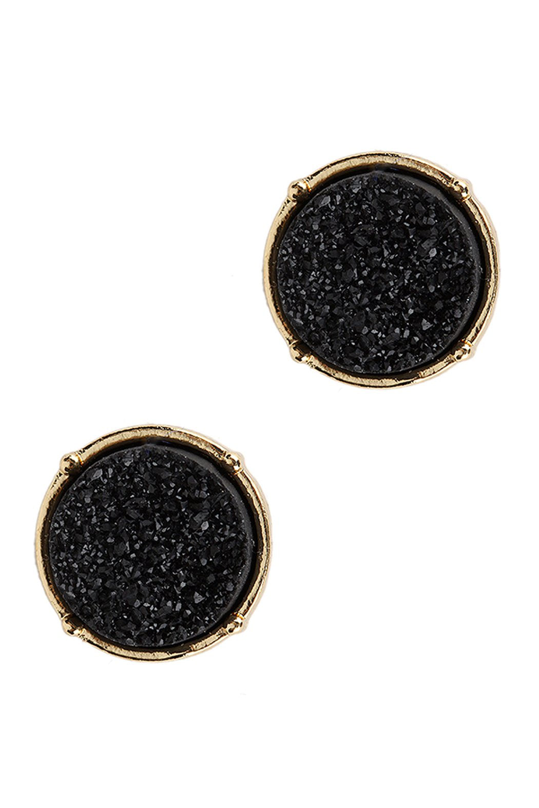 Druzy Round Post Earrings - 18 COLORS -