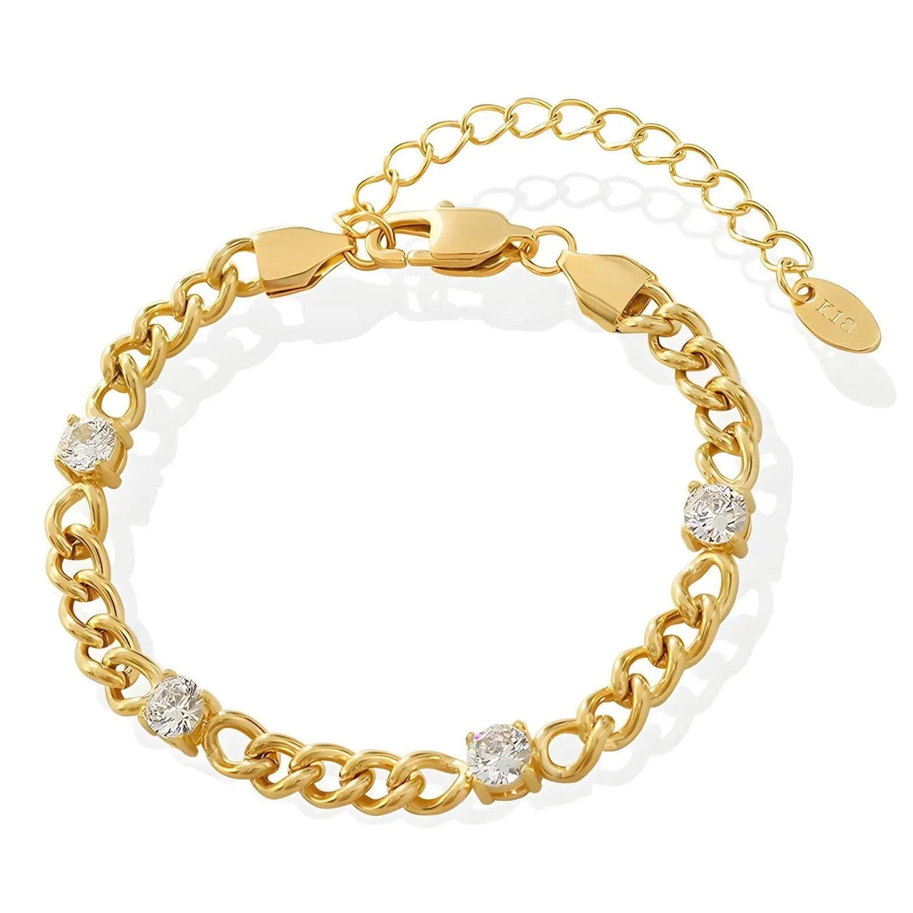 Akalia - Girls Best Friend 18K Gold Plated Bracelet -