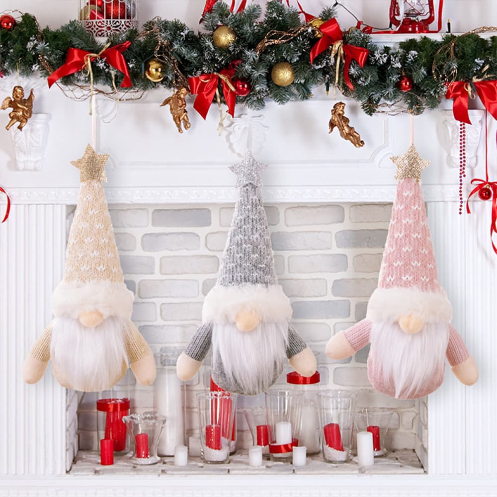 Assorted 2-Piece Gnome Hanging Ornaments - 7.9" - 2 PCS. - CHOOSE 1 GET 1 (RANDOM PICK) - [5-10 DAY DELIVERY] - T - 3 COLORS -