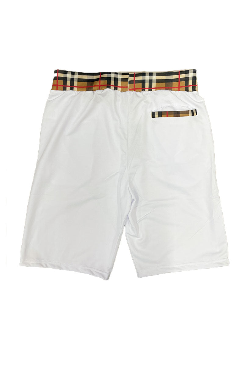 Checkered Plaid Design Shorts - 4 COLORS -