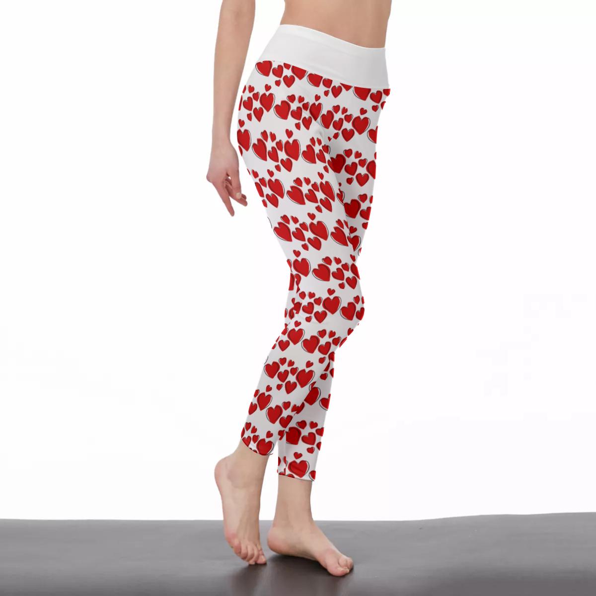 Dancing Hearts Women's Casual Leggings - 1 COLOR