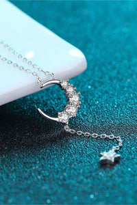 Thumbnail for Star & Moon Moissanite Necklace