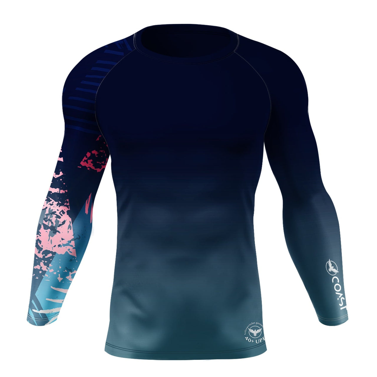 FYC - Men's Victory Sleeve Performance Rash Guard UPF 40+ - 1 COLOR -