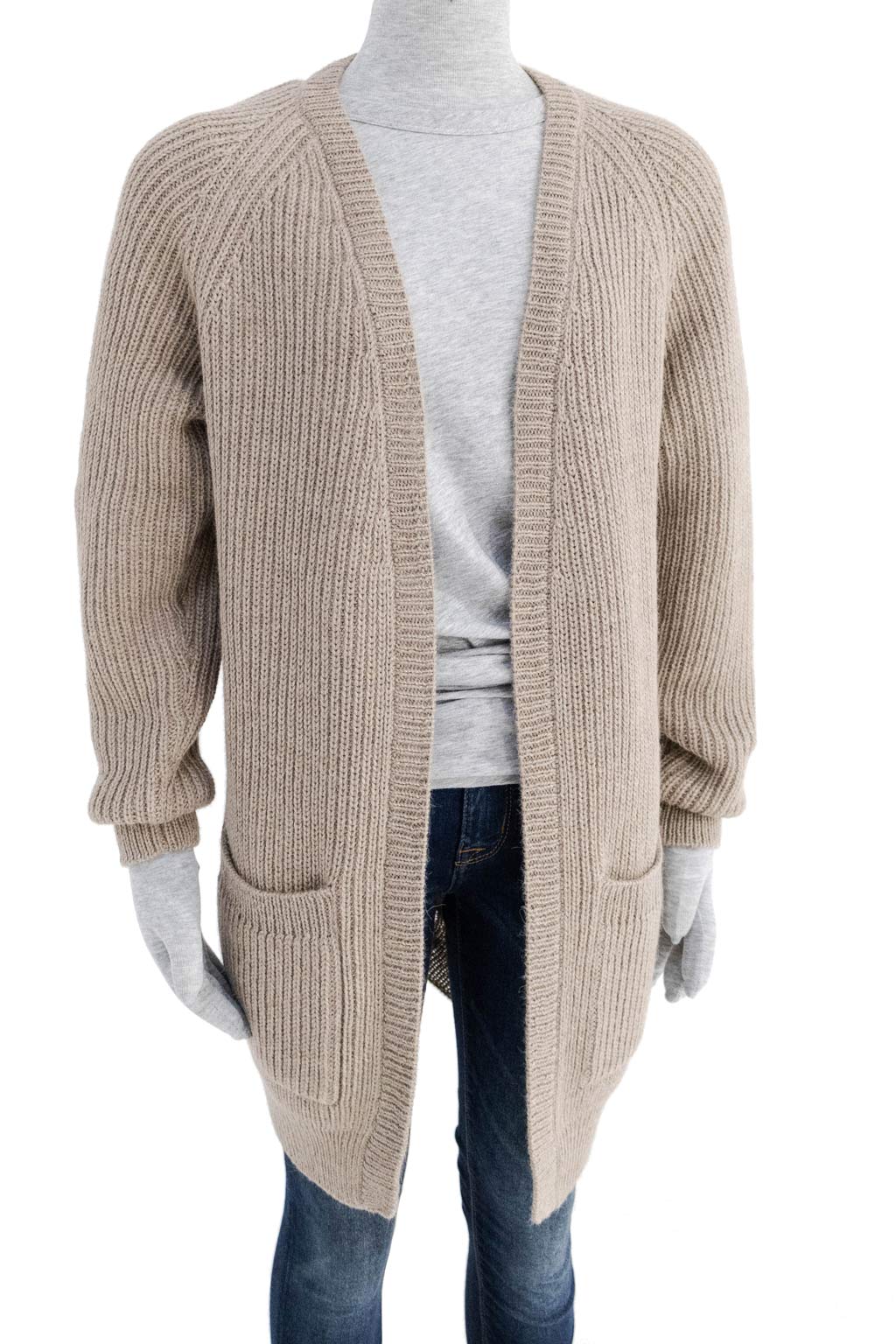 Cabin Measures - Heavy Knit Alpaca Wool Sweater Coat in Clay -