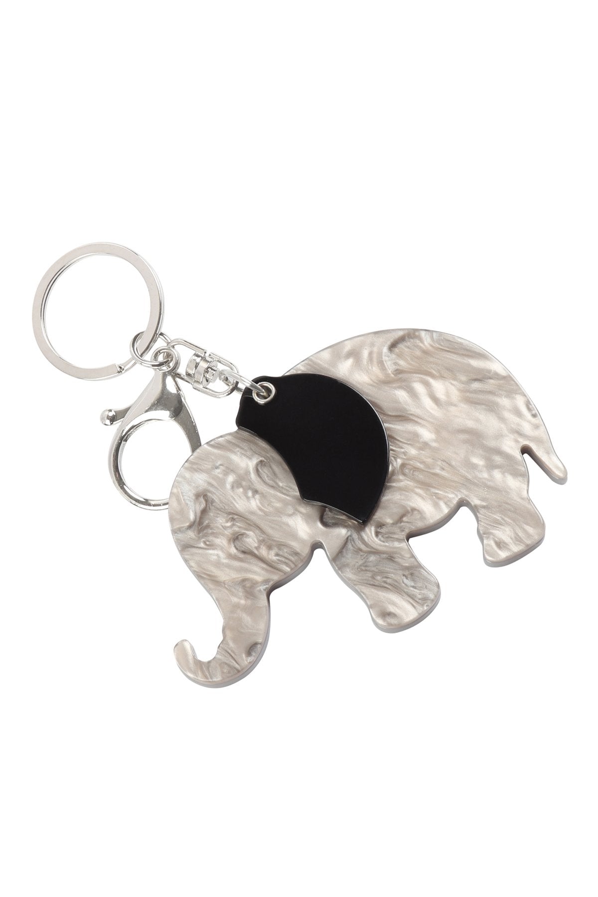 Elephant With Mirror Keychain