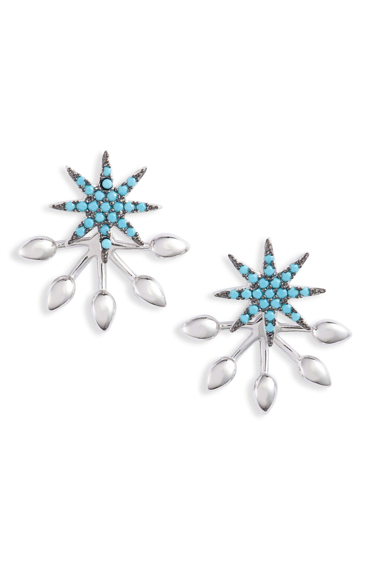 LATELITA - Turquoise Starburst Stud Earrings - 3 FINISHES -