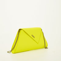 Thumbnail for Angelica Electric Yellow Leather Clutch Purse -