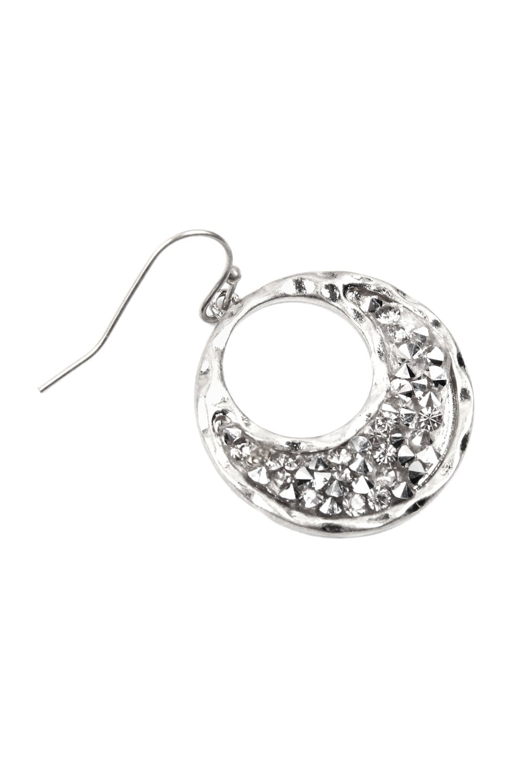 Glittered Crescent Moon Dangle Earrings - 3 COLORS -